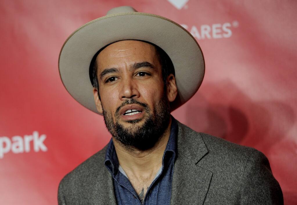 Ben Harper arrives at the MusiCares Person of the Year tribute honoring Bruce Springsteen at the Los Angeles Convention Center on Friday Feb. 8, 2013, in Los Angeles. (Photo by Chris Pizzello/Invision/AP)
