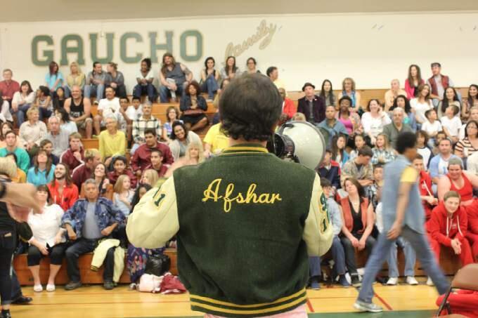 Ali Afshar returned to Petaluma to film scenes from his new film 'The Wizard' at Casa Grande High School on Saturday, April 11. More scenes will be filmed April 18-19 at the Santa Rosa Junior College. (Kate Hoover/For the Argus-Courier)