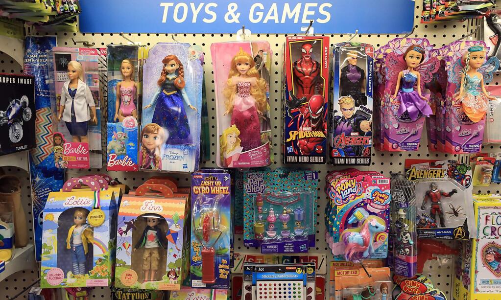 A toy display at Lark Rexall Drugs in Guerneville, Tuesday, Feb. 26, 2019. (Kent Porter / The Press Democrat) 2019