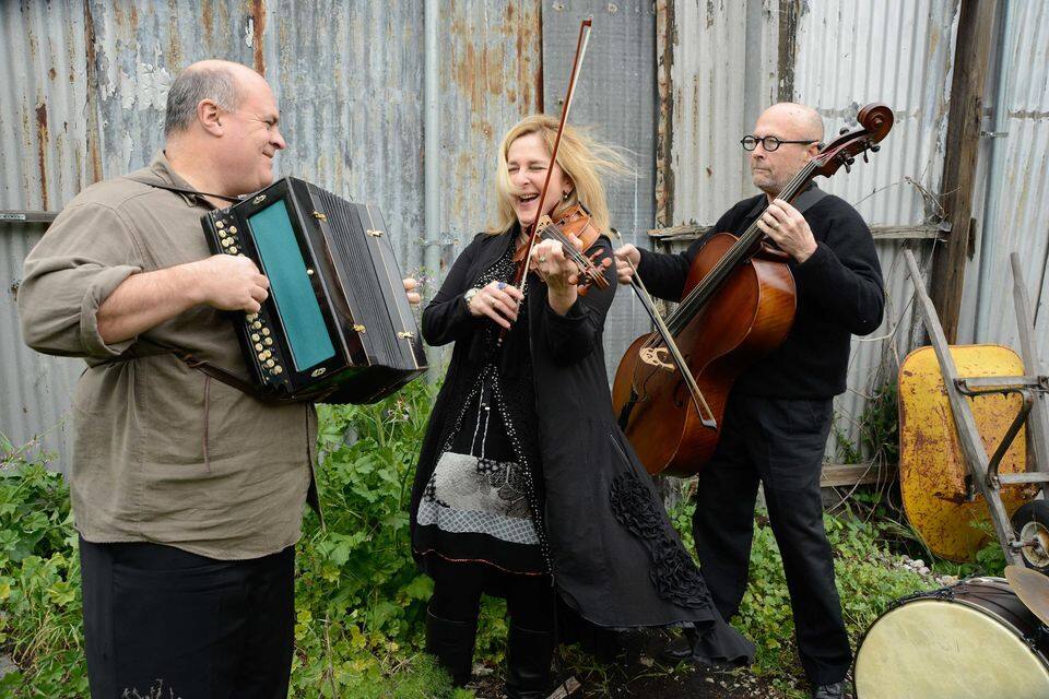 The Berkely-based Veretski Pass trio will perform May 7 at the Support Ukraine Benefit Concert in Petaluma. (Bev Alexander)