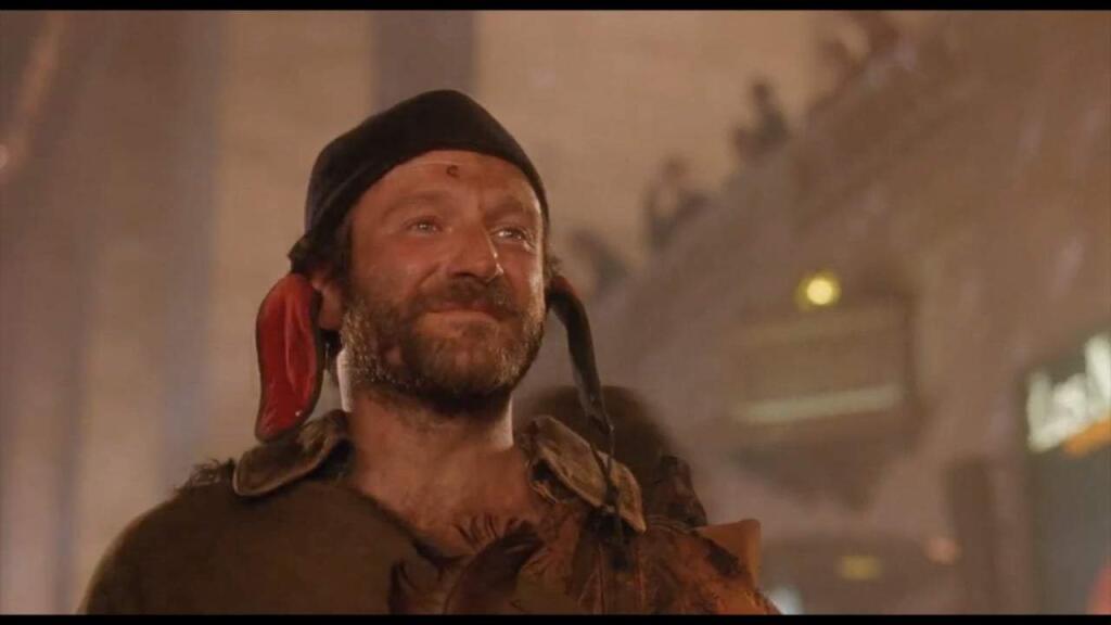 ANOTHER ICONIC MADMAN-ON-A-QUEST: Robin Williams, as Parry, in the film 'The Fisher King.'
