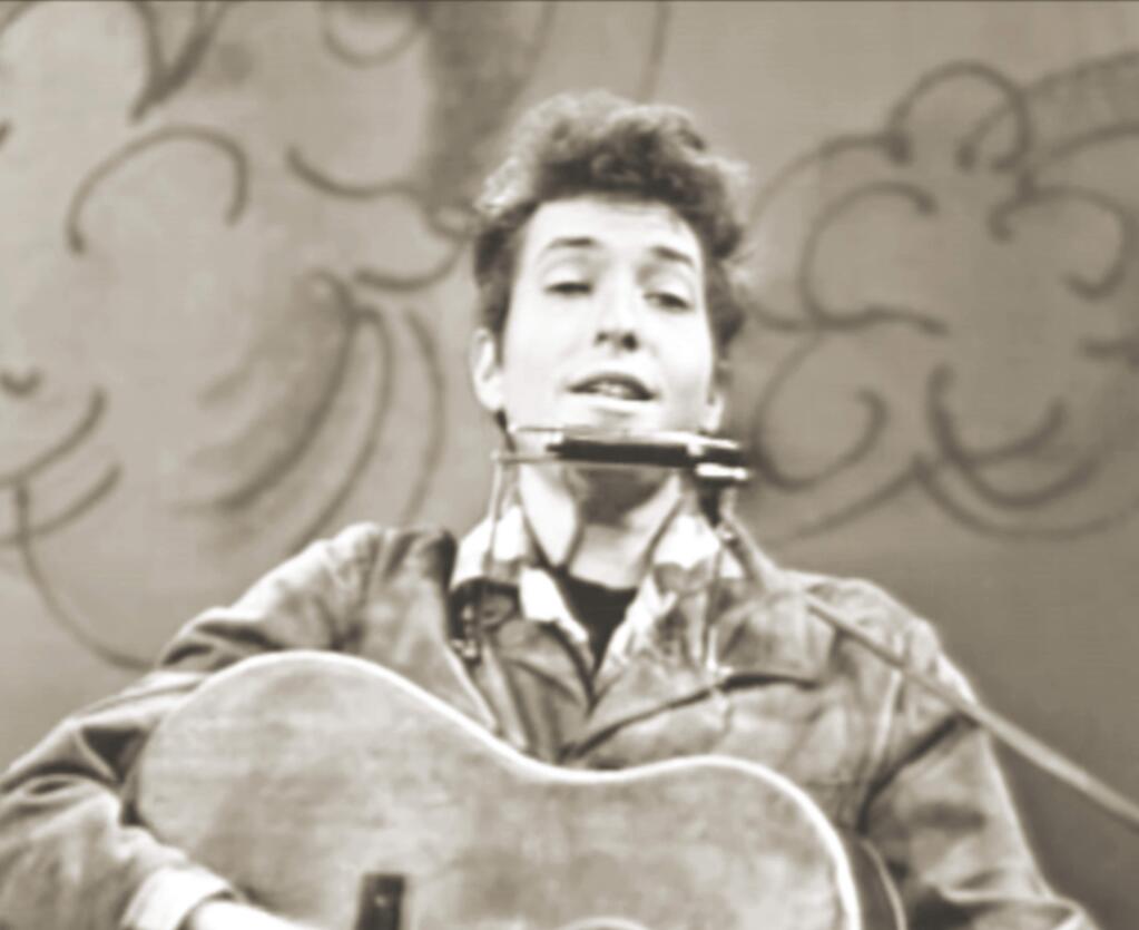 YouTubeBob Dylan performing 'Blowin In the Wind' live on TV in 1963.