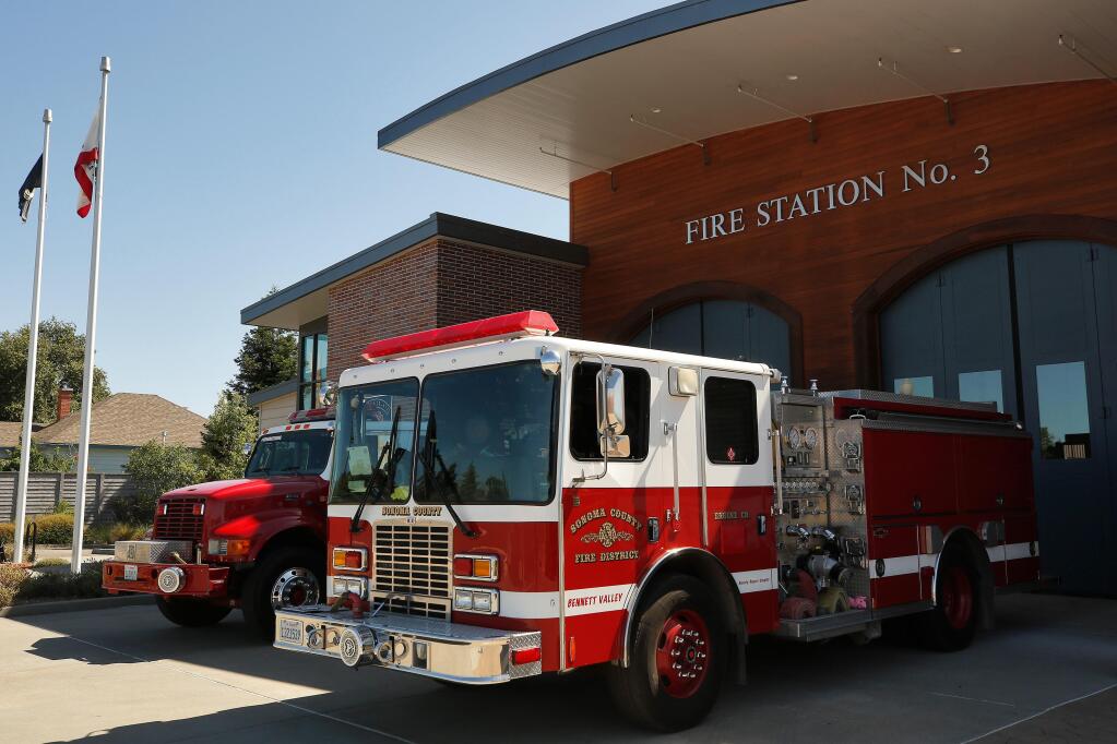 Sonoma County Fire District Station 3, located at 8600 Windsor Road in Windsor, California, on Monday, June 22, 2020. (Alvin Jornada / The Press Democrat)