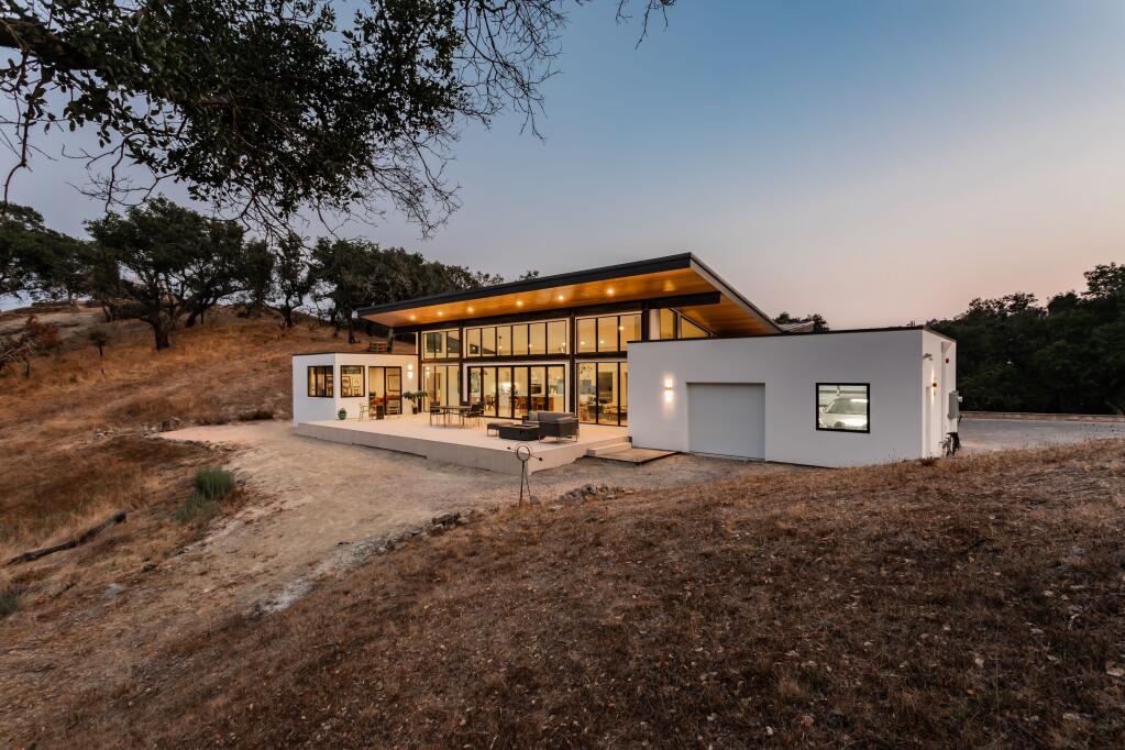 This new home in the Riebli Road area of Santa Rosa  combines dramatic design with fire resistant features. (Emily Hagopian Photography)