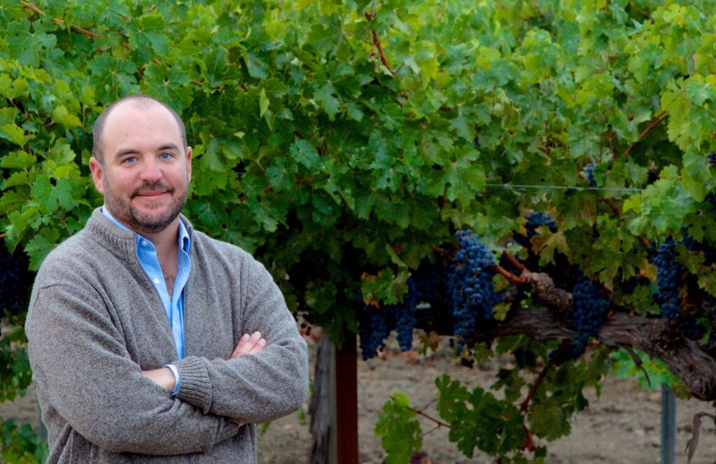 Bobby Donnell, Olema winemaker, said the style he's shooting for is “balanced…the right amount of French oak to lift the fruit of the chardonnay and let the grape itself be the focus.” (COURTESY PHOTO)