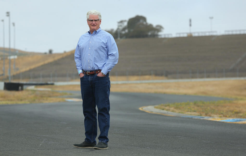 Steve Page retired in December, after 29 years as president and CEO of Sonoma Raceway. (Christopher Chung/ The Press Democrat)