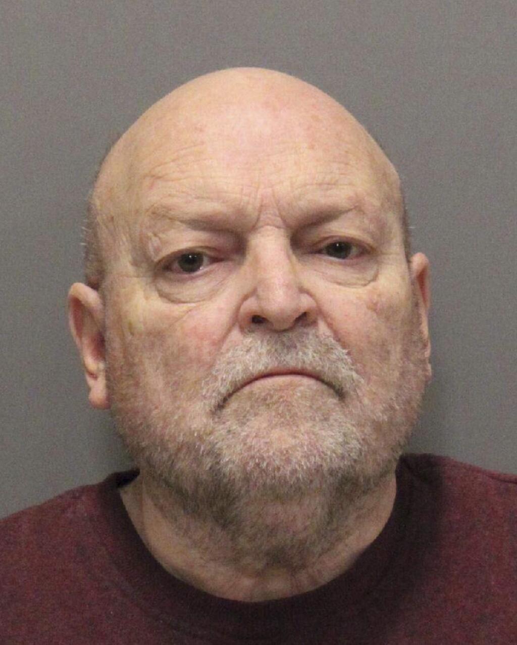In this Nov. 20, 2018 photo released by the Santa Clara County Sheriff's Office is John Arthur Getreu. Northern California authorities say they have cracked a 45-year-old murder case using the same publicly available DNA database investigators accessed to arrest alleged serial killer Joseph DeAngelo. The Santa Clara County sheriff's department said Wednesday that officers arrested 74-year-old John Arthur Getreu on suspicion of killing 21-year-old Leslie Perlov in 1973. (Santa Clara County Sheriff's Office via AP)