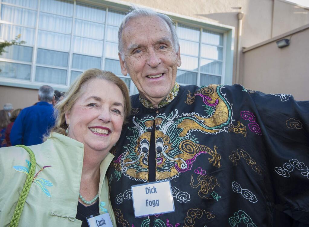Dick and Carrie Fogg, above at a fundraiser for La Luz at the Sonoma Valley Veterans Memorial Building in 2017. Fogg recently stepped down from his 18-year seat on the county Planning Commission. (Photo by Robbi Pengelly/Index-Tribune)