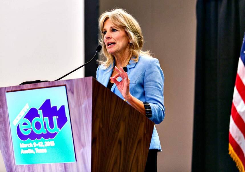 Diego Donamaria/Special to the Index-TribuneDr. Jill Biden spoke about the importance of increasing college completion rates at SXSWedu 2015 in Austin, Texas in March.