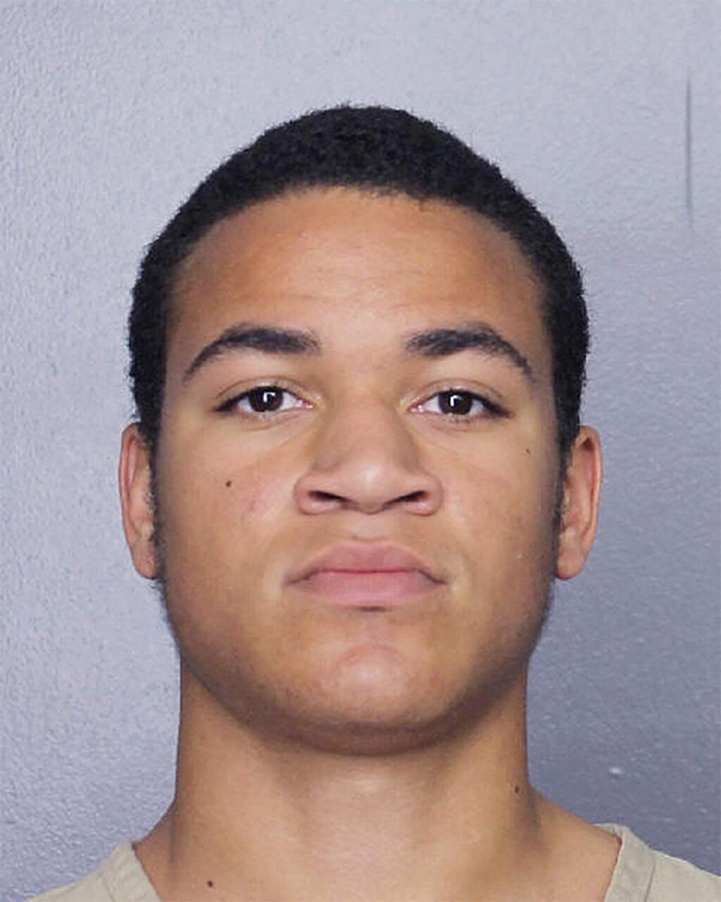 This undated photo released by the Broward Sheriff's Office shows Zachary Cruz. Cruz, the brother of Nikolas Cruz charged with killing 17 people at Marjory Stoneman Douglas High School, was arrested Monday, March 19, 2018 and charged for trespassing at the same school, authorities said. (Broward Sheriff's Office via AP)