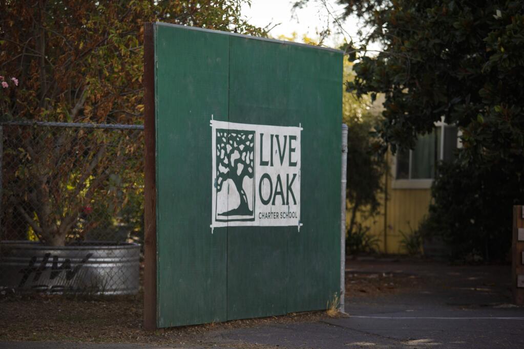 Petaluma, CA, USA._Monday, August 26, 2019._ The Live Oak Waldorf School which is located in the Fairgrounds discovered mold which has caused illnesses reported by students and at least one staff member. The new executive director, Justin Tomolo and Josh Kizner, a board member whose children attend the school, walked around the campus discussing what will be done. (CRISSY PASCUAL/ARGUS-COURIER STAFF)