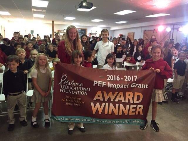 PEF PHOTOThe Petaluma Educational Foundation has awarded more than $3 million in Impact Grant funds to Petaluma-area schools.