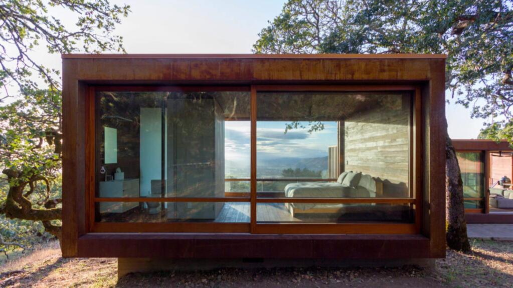 Alchemy's Sonoma weeHouse was designed in Minnesota for a client in San Francisco, built in Oregon, and shipped to its Santa Rosa site. (ALCHEMY ARCHITECTS)