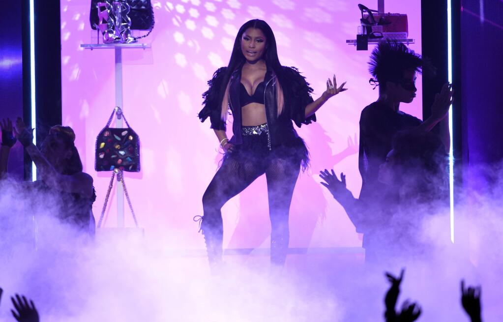 Nicki Minaj performs at the Billboard Music Awards at the MGM Grand Garden Arena on Sunday, May 17, 2015, in Las Vegas. (Photo by Chris Pizzello/Invision/AP)