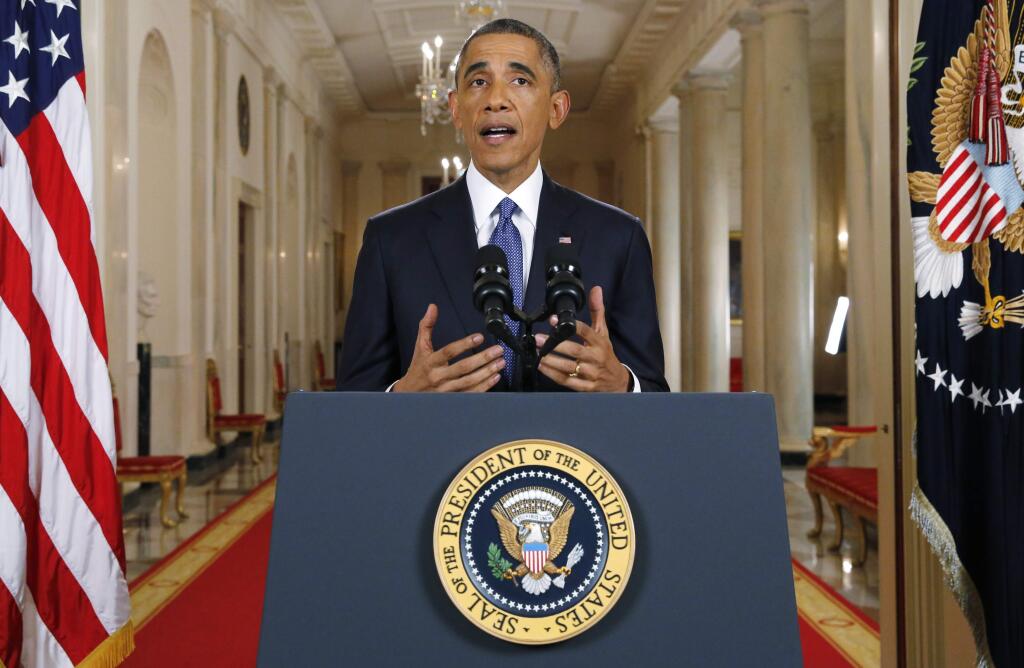 Associated PressPresident Barack Obama delivering his nationally televised address on immigration.
