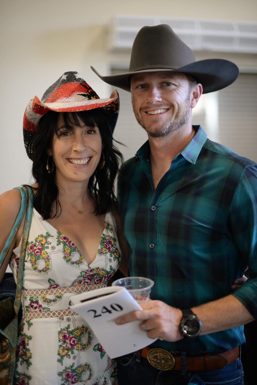 Jenny Levine-Smith and Bryan Levine-Smith at Harvest Hoedown, a benefit for mental health services provider LifeWorks, held Saturday at Saralee and Richard's Barn at Sonoma County Fairgrounds in Santa Rosa, California. September 22, 2018.(Photo: Erik Castro/for The Press Democrat)