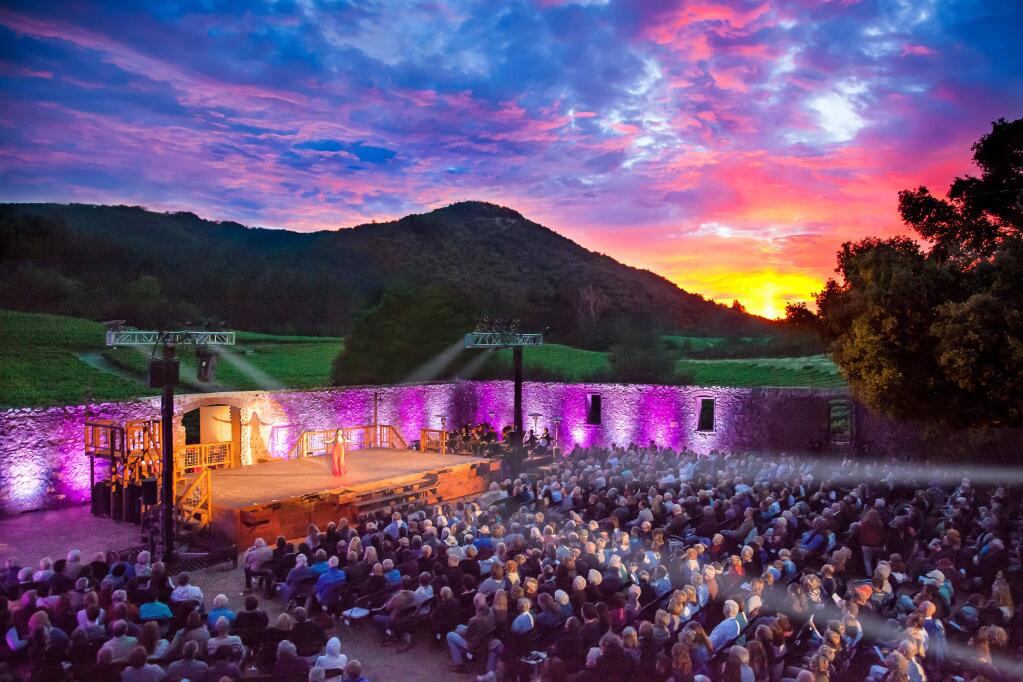 Julie Craig in Transcendence Theater's 'Broadway Under the Stars' production at the winery ruins at the Jack London Historic State Park in Glen Ellen. (File photo: Rebecca Jane Call)