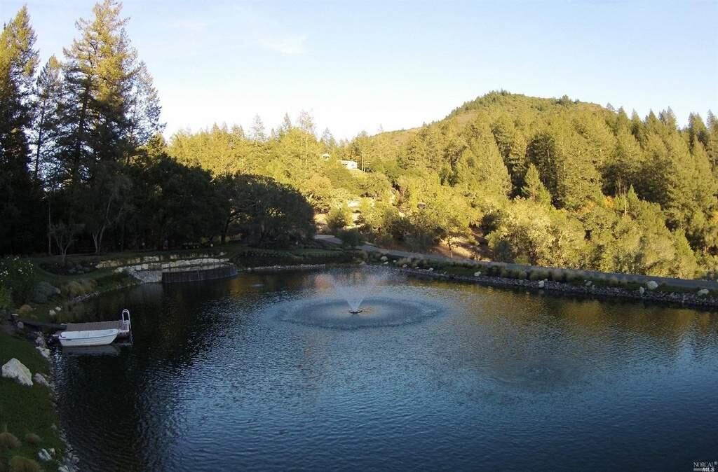 Enjoy your own private pond at 760 Adobe Canyon Road, Kenwood. Property listed by Doug Swanson, Artisan Sotheby's International Realty, sothebysrealty.com, 508.4161. (Courtesy of NORCAL MLS)