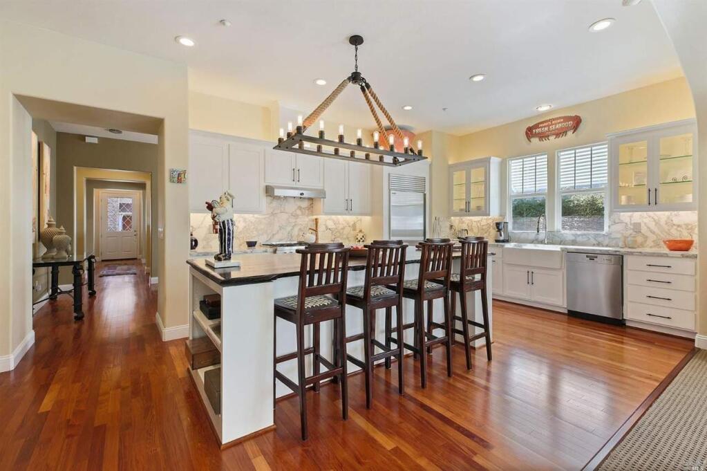 Entertain guests while cooking from the kitchen island at 1177 Ingram Drive, Sonoma. Property listed by Bari Williams/ Sotheby's International Realty, sothebyshomes.com, 707-935-2288. (Courtesy of BAREIS)