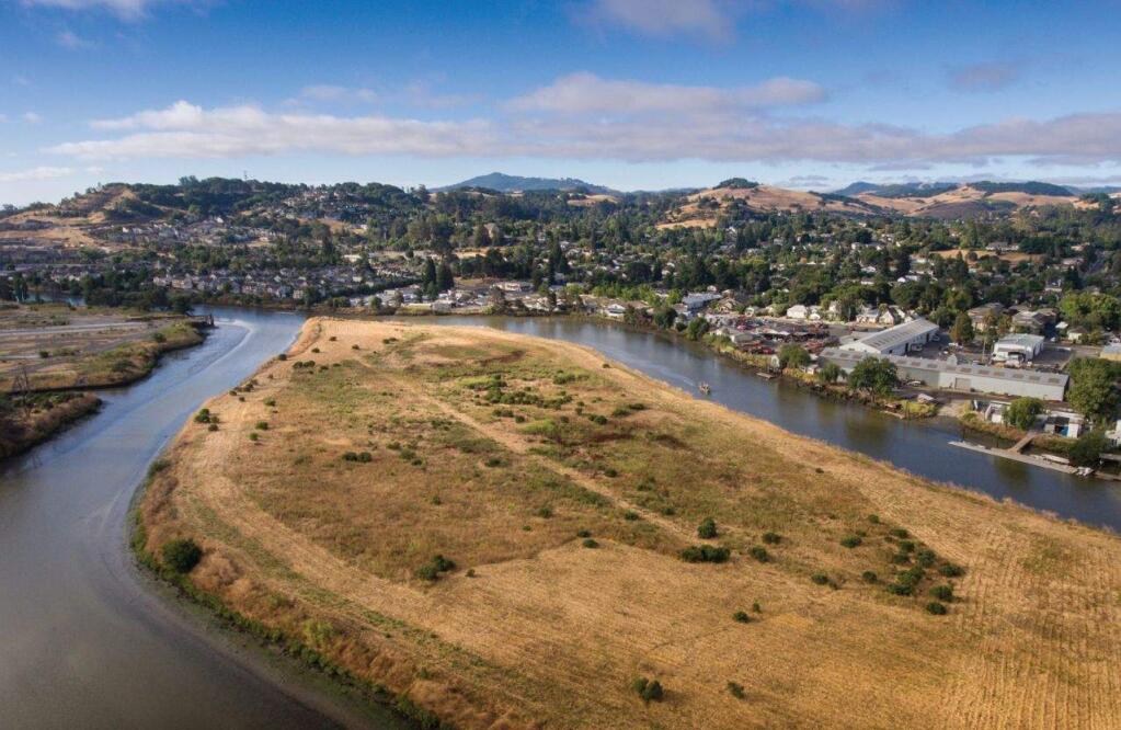 McNear Peninsula: The future home of the Petaluma River Park, or so hopes a local nonprofit.