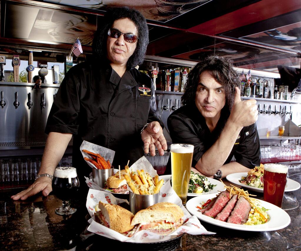 KISS band members Gene Simmons and Paul Stanley own the Rock & Brew restaurant chain, which is opening a location in Vacaville in 2017. (rockandbrews.com)
