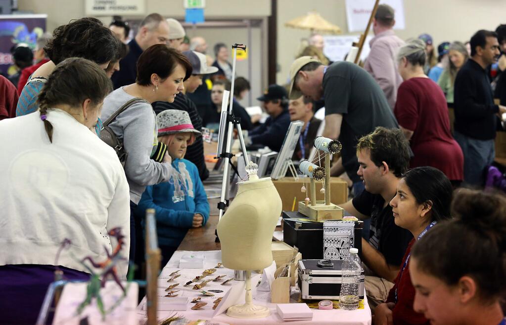 The first annual LumaCON 2015, a youth comic convention at the Sonoma-Marin Fairgrounds in Petaluma on Saturday, January 17, 2015. (photo by John Burgess/The Press Democrat)