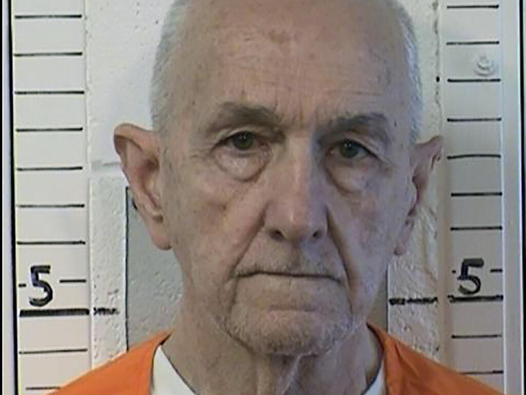 This photo provided by the California Department of Correction and Rehabilitation shows inmate Roger Reece Kibbe, 81. Kibbe a serial killer known as the "I-5 Strangler" in the 1970s and 1980s has been killed in the prison where he was serving multiple life sentences, state correctional officials said Monday, March 1, 2021. Kibbe was unresponsive in his cell at Mule Creek State Prison southeast of Sacramento shortly after midnight Sunday. (CDCR via AP)