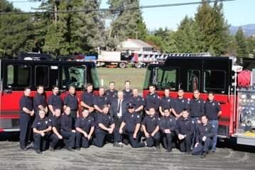 The Schell-Vista firefighters, these folks know a barbecue when they see it.