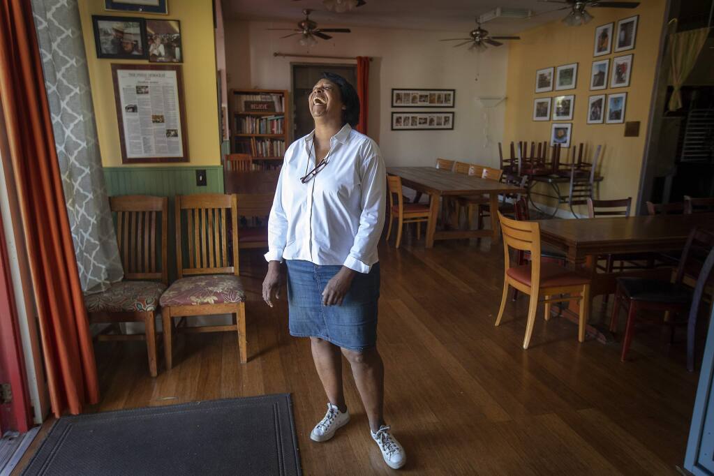 Worth Our Weight executive director Evelyn Cheatham announced the culinary training program for at-rish young adults will close after struggling to find funding. Cheatham plans to travel the world and sleep in more. (photo by John Burgess/The Press Democrat)