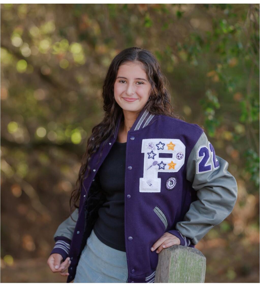 Petaluma High School senior Amelia Grevin has earned 11 varsity letters in four different sports. (LIZ FOOTE PHOTO)