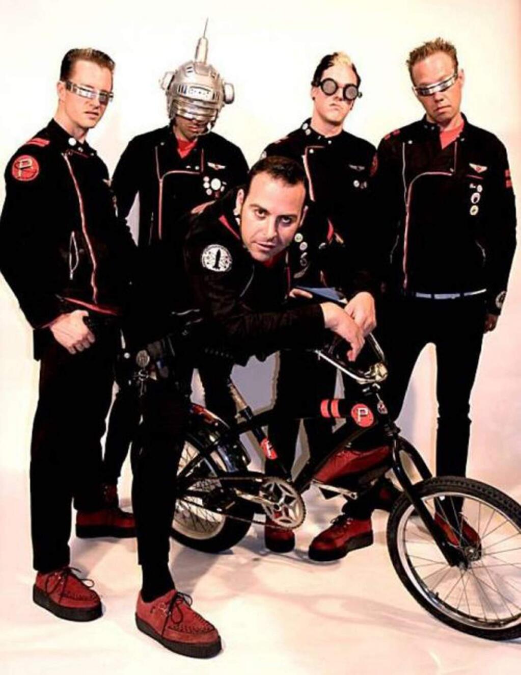 The Phenomenauts perform rockabilly, punk rock, new wave, surf rock and formed in 2000 in Oakland. They also use their music to promote science education and learning. (HANDOUT)