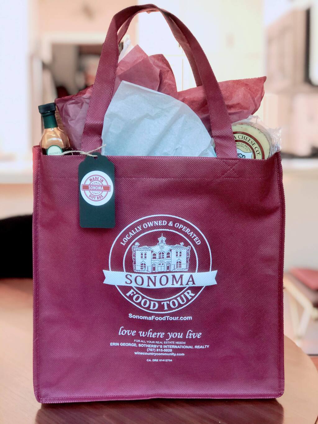 A Made-in-Sonoma gift bag.