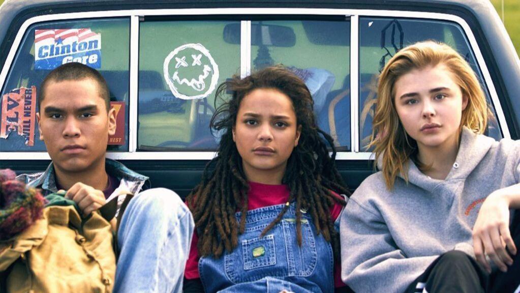 Jeong Park / FilmRiseForrest Goodluck, Sasha Lane and Chloë Grace Moretz as teens enduring a gay conversion therapy boarding school in 'The Miseducation of Cameron Post.'