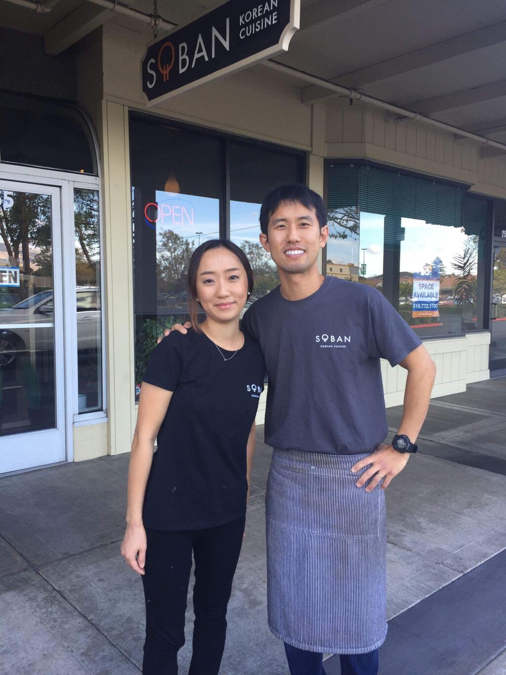 Sarah and Daniel Kim, owners of Soban in Petaluma. JULI LEDERHAUS FOR THE ARGUS-COURIER