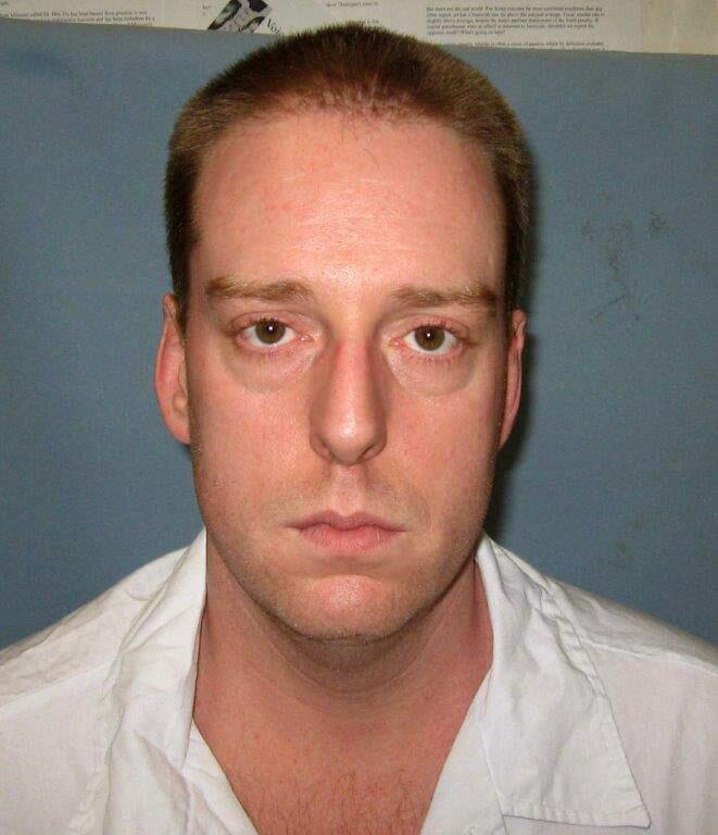 FILE - This undated photo provided by the Alabama Department of Corrections shows Ronald Bert Smith Jr.. Smith Jr., an Alabama inmate coughed repeatedly and his upper body heaved for at least 13 minutes during an execution, Thursday, Dec. 8, 2016, using a drug that has previously been used in problematic lethal injections in at least three other states. (Alabama Department of Corrections via AP, File)