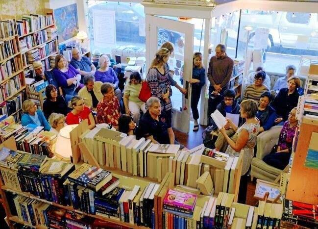 A Litquake reading at Rebound Bookstore in 2015 drew a crowd into the store.