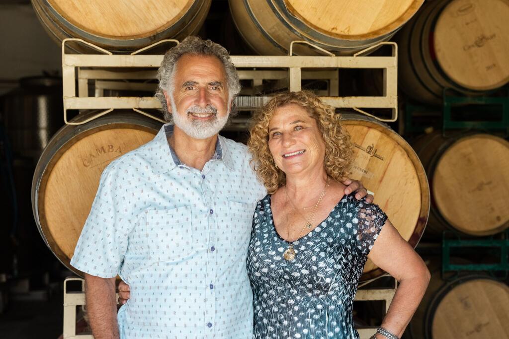 Co-vintners Jeff and Jodie Morgan collaborate on their brand Covenant, as well as on cookbooks. They are behind our wine of the week winner -- Covenant, 2022 Lavan, Sonoma Mountain Chardonnay. (Amy Thompson Photography)