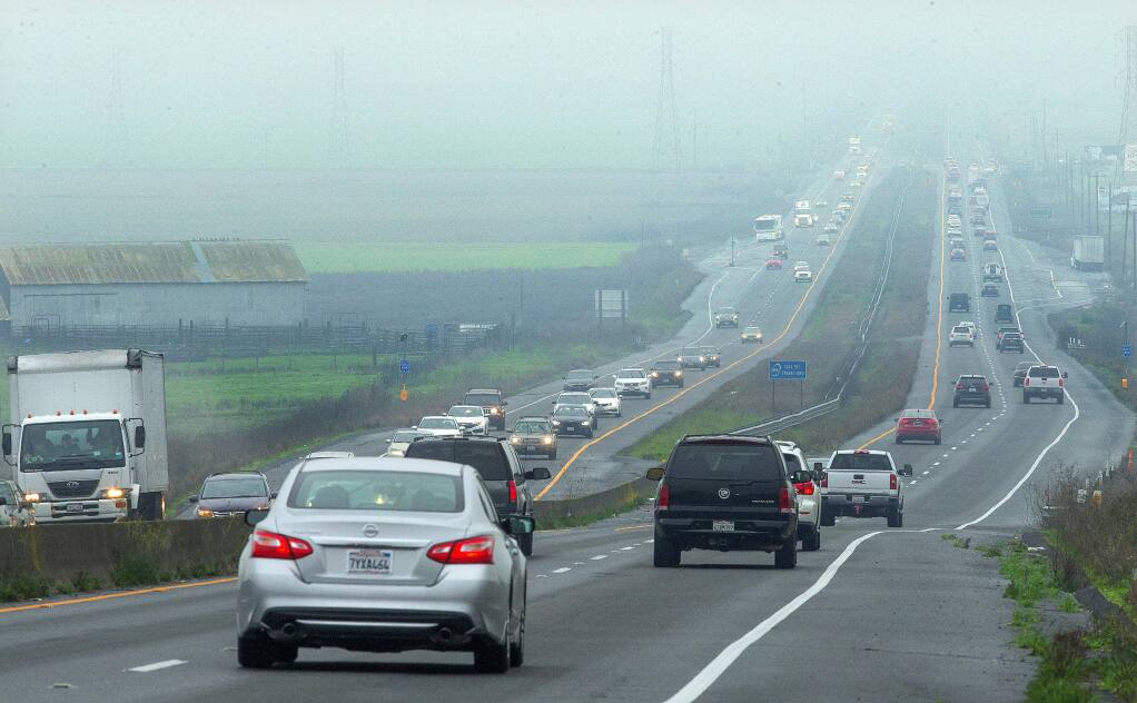 One dollar toll hikes are set to take effect Jan. 1 on seven of the Bay Area's bridges. The money will pay for transportation and infrastructure upgrades across the region's nine counties including improvements to the Hwy 37 corridor between Novato and Vallejo. (photo by John Burgess/The Press Democrat)