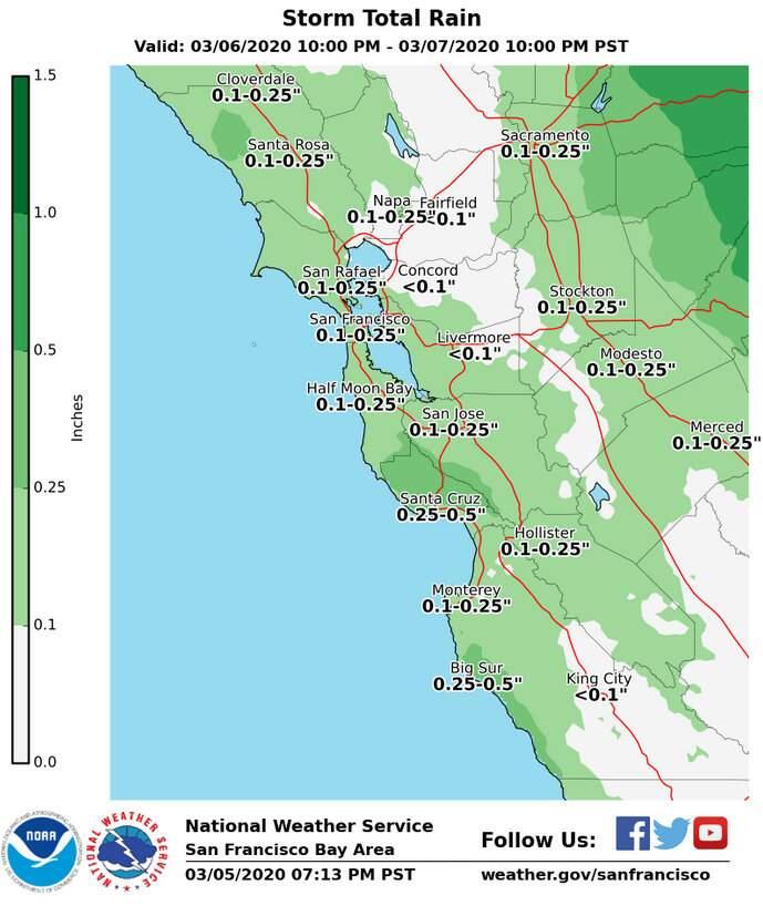 (National Weather Service Bay Area/Twitter)