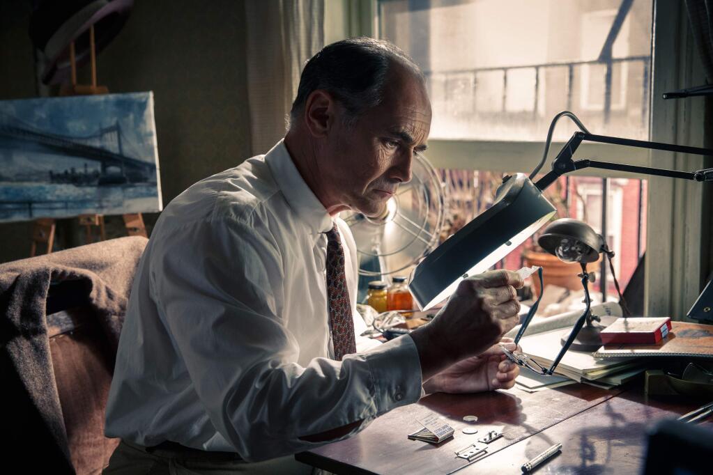 In this image released by Disney, Mark Rylance appears in a scene from 'Bridge of Spies.' (Jaap Buitendijk/DreamWorks Pictures/Fox 2000 PIctures via AP)