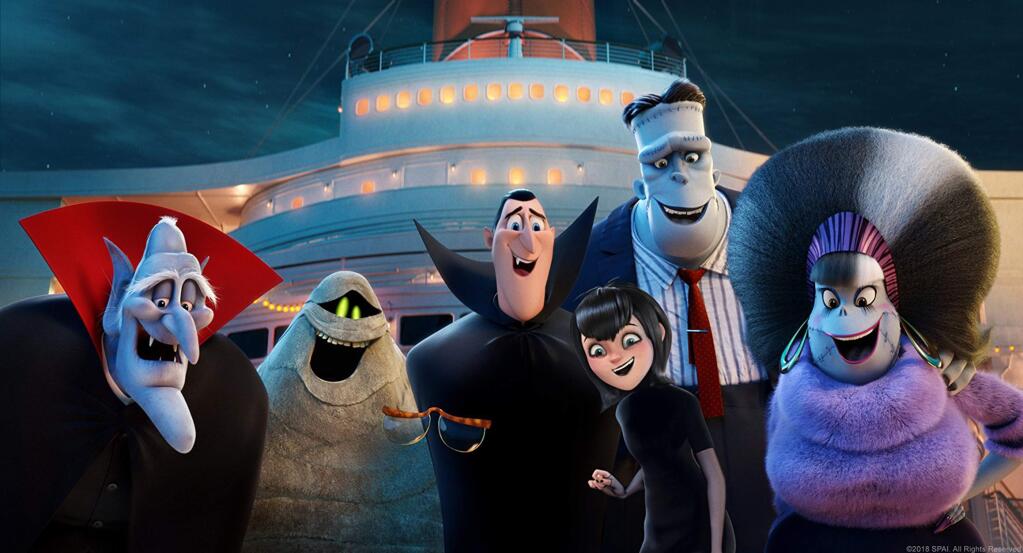 The gang in 'Hotel Transylvania 3.' (Sony Pictures)