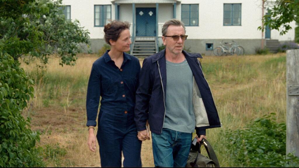 Vicky Krieps and Tim Roth play filmmakers obsessed with Ingmar Bergman in ‘Bergman Island.’