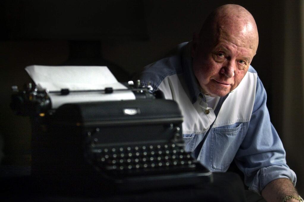 (File photo, 2003) Former Time/Life Vietnam War correspondent Frank McCulloch still uses his old 1934 Royal Standard typewriter but says it's not easy find a ribbon these days. (John Burgess/The Press Democrat)