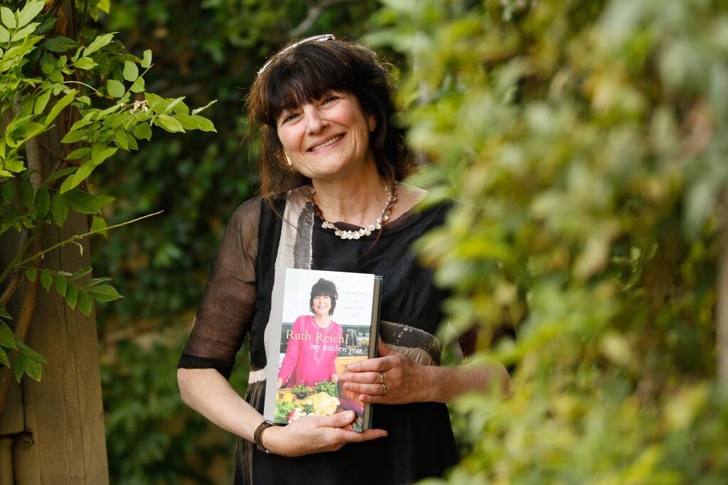 Author Ruth Reichl before a book signing and reception for her new cookbook 'My Kitchen Year' at Hotel Healdsburg in Healdsburg, California on Thursday, October 8, 2015. (Alvin Jornada / The Press Democrat)
