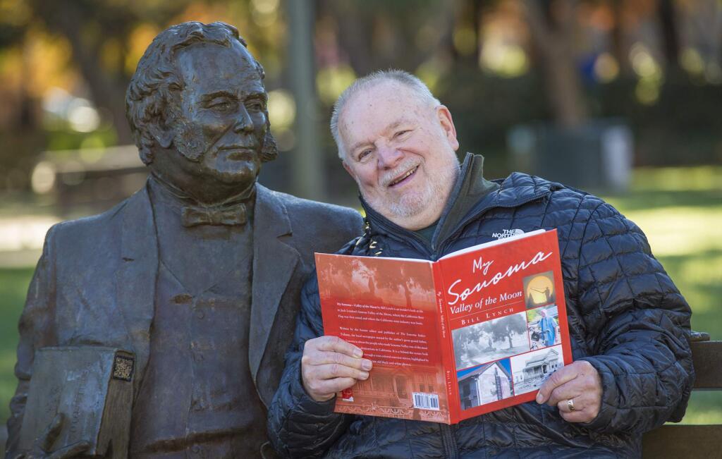 Bill Lynch with his new book 'My Sonoma - Valley of the Moon'. (Photo by Robbi Pengelly/Index-Tribune)