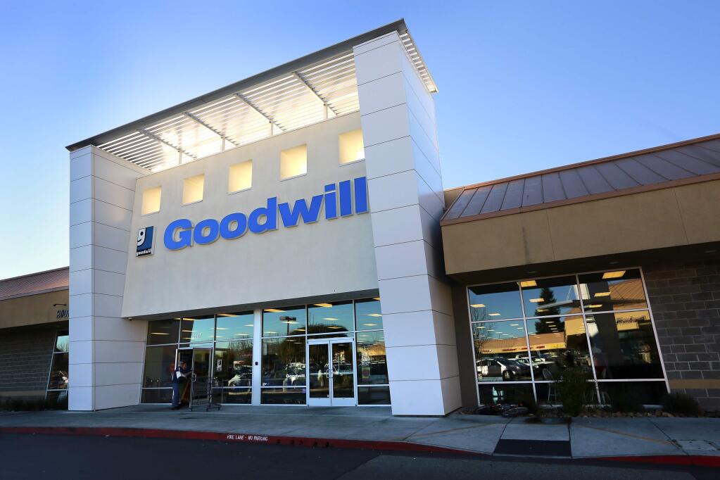 PHOTO: 1 by JOHN BURGESS / The Press Democrat -Best known for its thrift stores, Goodwill also provides a number of other services, including job skills training. Pictured here is the Goodwill store at Sebastopol and Stony Point roads in Santa Rosa.