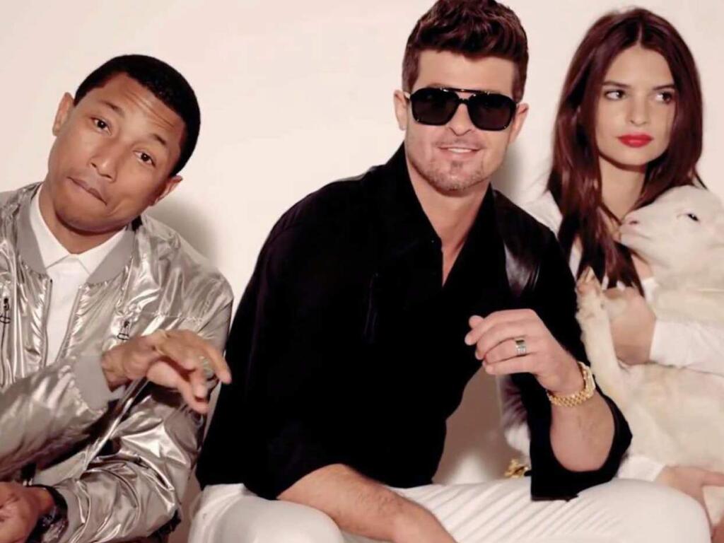 Musician Robin Thicke's attorney says the estate of Marvin Gaye exploited the singer's 'moment of personal vulnerability' in an attempt to prove that the hit 'Blurred Lines' was a ripoff of a Gaye hit. (photo from 'Blurred Lines' video)