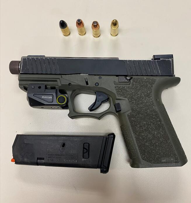 A man was arreested after being found with a gun along a Santa Rosa bike path. . (Santa Rosa Police Department)