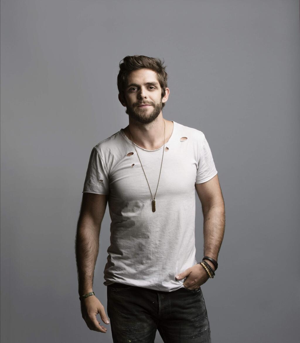 Country music singer-songwriter Thomas Rhett, son of country music singer and songwriter Rhett Akins, has two albums that have produced ten singles on the Hot Country and Country Airplay charts, with seven reaching the No. 1 position. Rhett has also written singles for Jason Aldean, Lee Brice and Florida Georgia Line. (JOHN SHEARER)