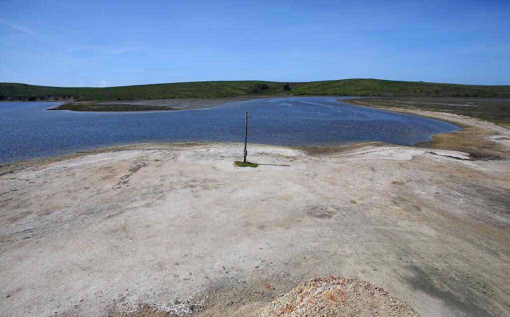 All of the structures have been removed from the Drakes Bay Oyster Co. area of operations along Drakes Estero, near Inverness on Monday, March 23, 2015. (CHRISTOPHER CHUNG/ PD)